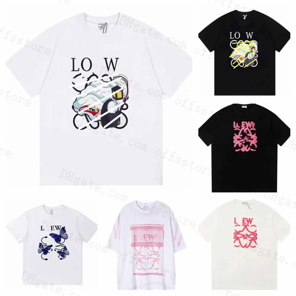 T-shirt Femme T-shirts Été Hommes Femmes Designers T-shirt Homme Femme T-shirt avec des lettres Loewees Imprimer Chemises à manches courtes Hommes Lâche Oversize Luxe Street Tees T