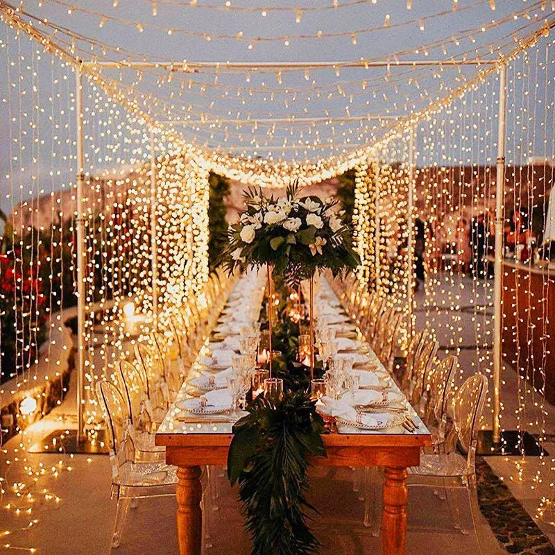 Waterproof LED Fairy String Icicle Lights Outdoor For Garden Decorations Weddings Parties And Ramadan Holidays 230525 From Bian09 30.66 DHgate.Com