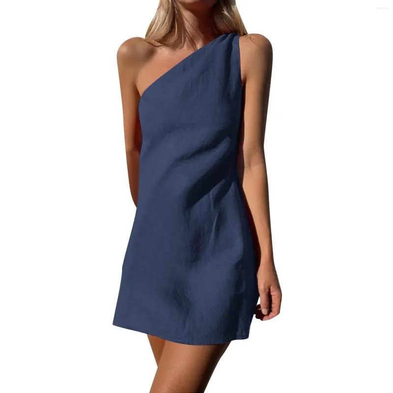 One shoulder sun dresses on sale