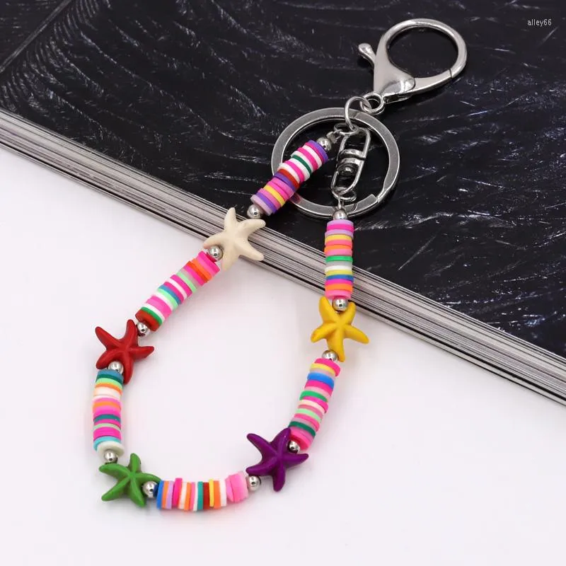 Schlüsselanhänger vonnor handgemachte Schmuck Schlüsselanhänger Boho Zubehör Frauen Tasche Anhänger Auto hängen Schlüsselanhänger Ring Geschenke für weibliche Mädchen