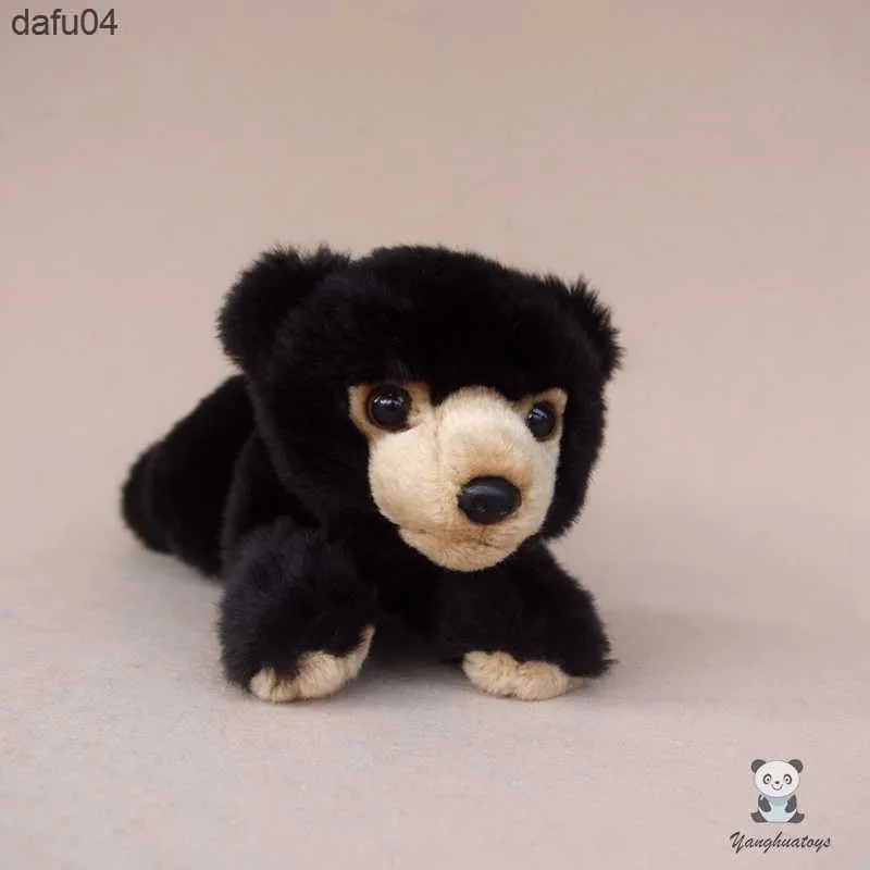Dollowe nadziewane zwierzęta zabawki dla lalki Symulacja czarne niedźwiedzie dzieci zabawki