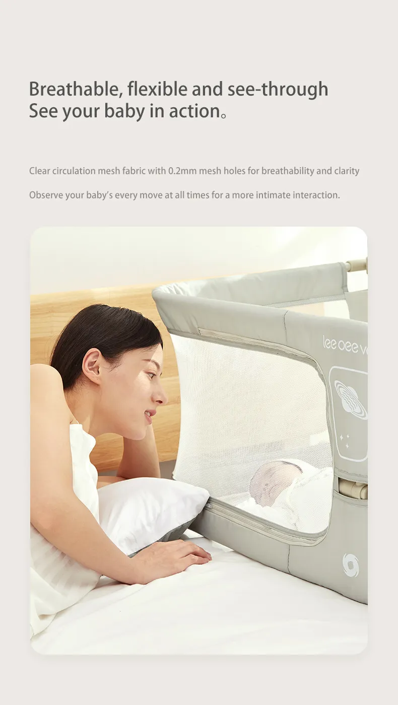 Adaptable Crib 3 In 1 Crib To Bed Rail: Guardrail, Crib, And Safety Rail For Infants 0 ...