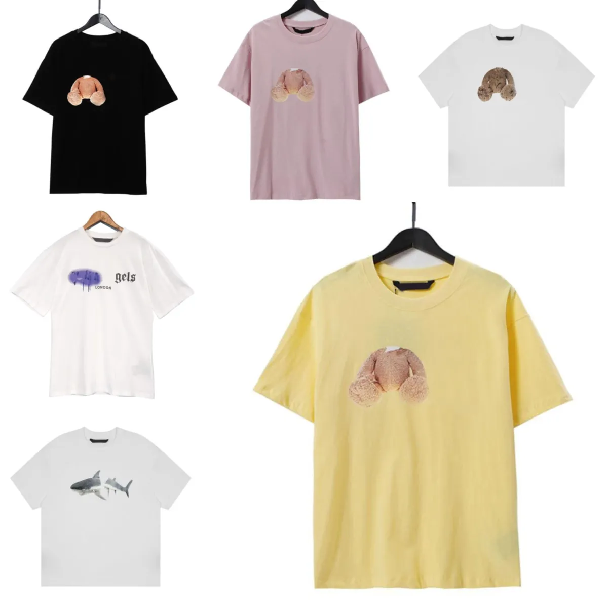 TEESTSHIRTファッション新しいメンズレディースTシャツ長袖パームズトップルクスゥリーレターTシャツ衣類半袖夏