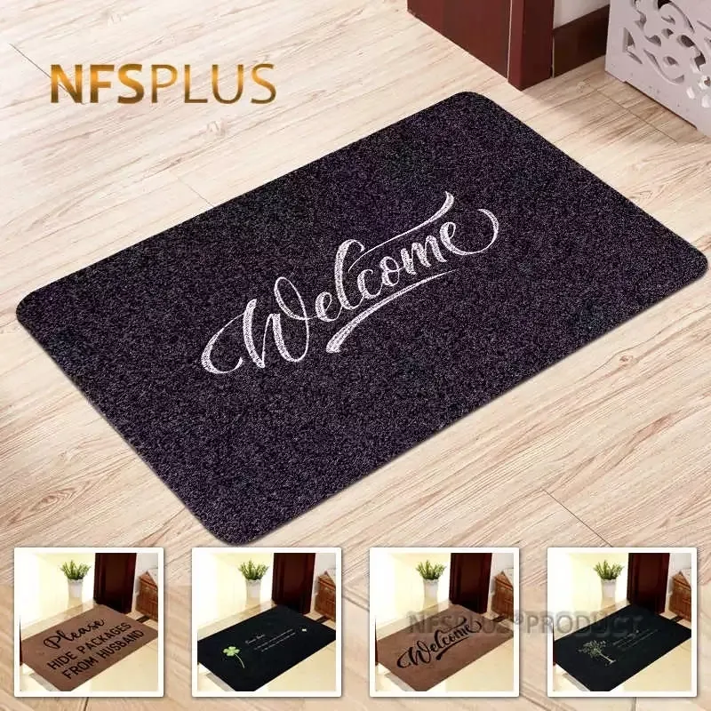 Carpets Home Decorative Door Mat Carpet Indoor Outdoor Doormat 40x60cm Polyester Embroidered Printed Waterproof Non Slip Floor Mats Rugs 230525