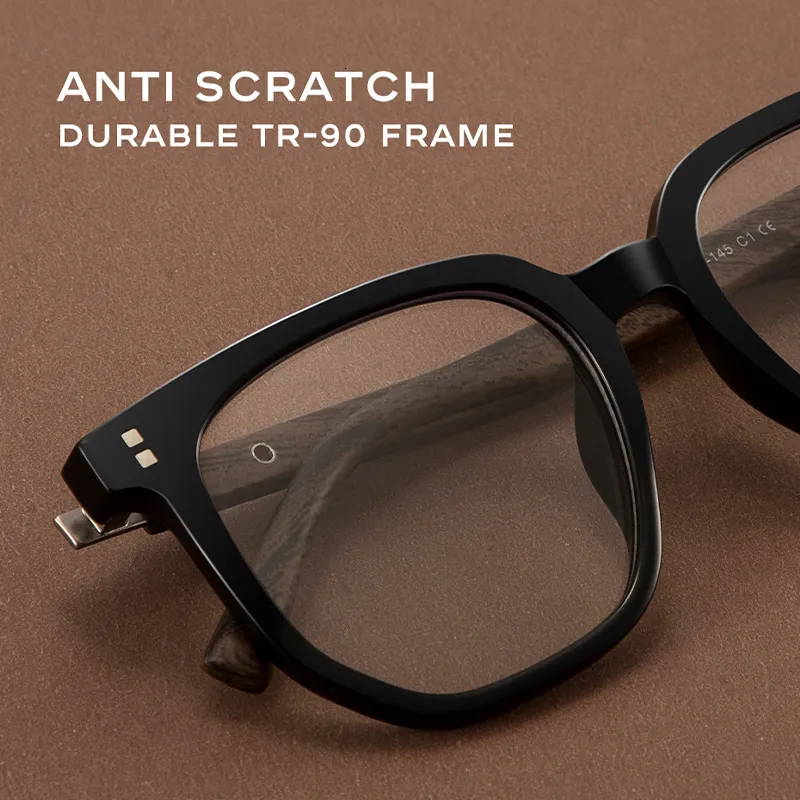 Sunglasses Frames Caponi Retro Mens Glasses Square Frame TR 90