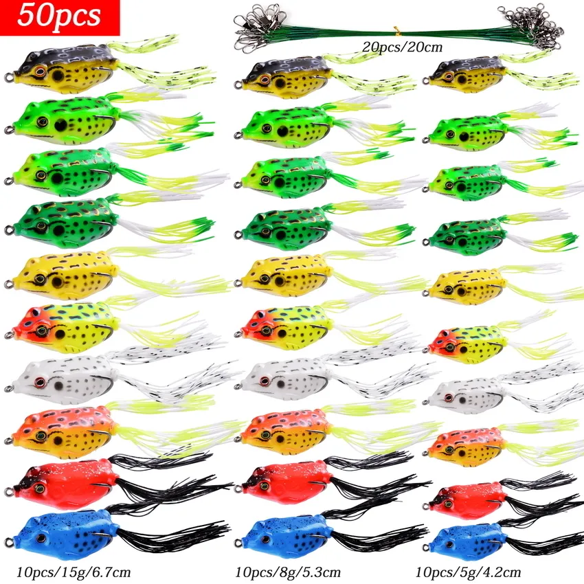 Leurre grenouille Double hélice jambes Silicone appâts
