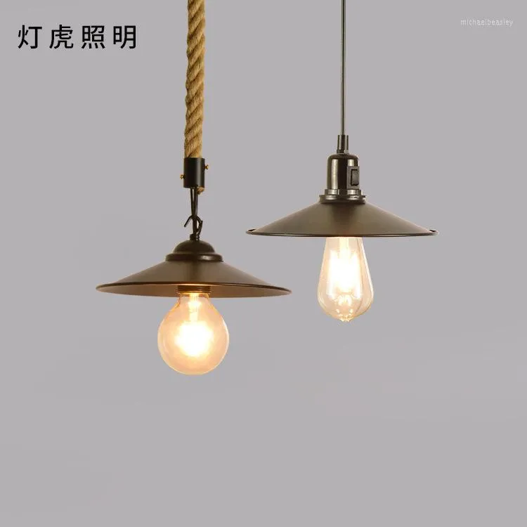 Pendant Lamps Nordic Led Iron Industrial Lamp Luminaire Luminaria Pendente Kitchen Fixtures Chandelier Lights Living Room Dining