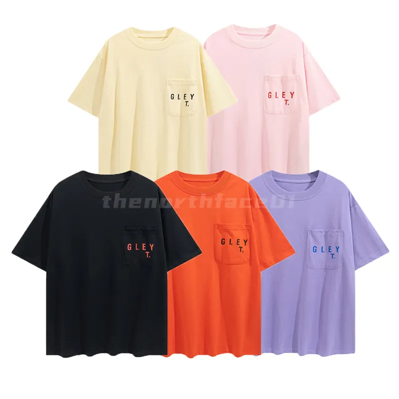 Luxury Mens T Shirt Pocket Letter Printing Round Neck Short Sleeve Couple Breathable T-shirt Casual Fashion Top