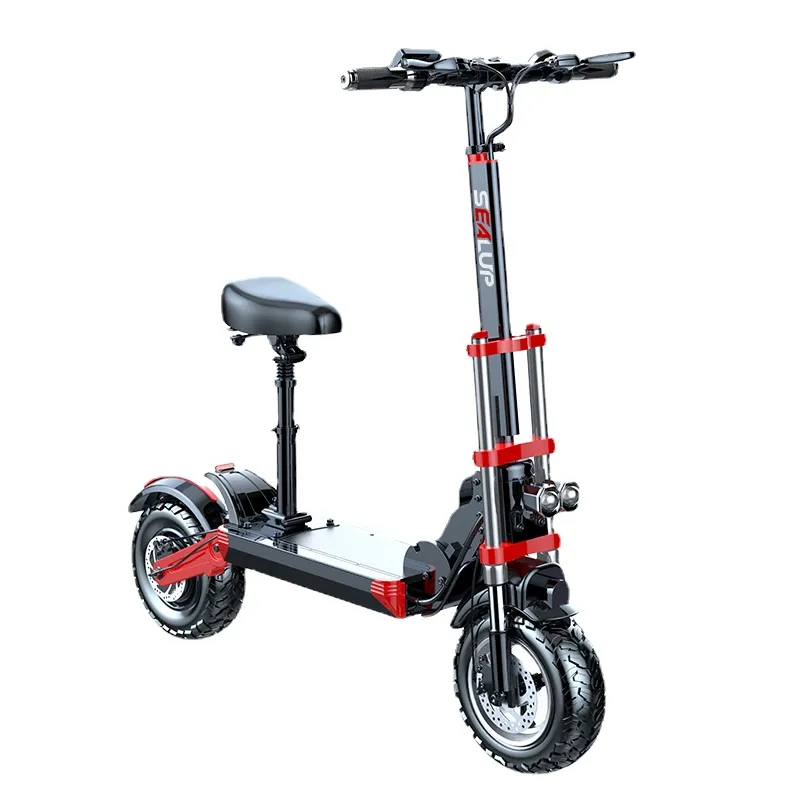 Sealup Hot Seller Stock Haute Vitesse Deux Roues Hors Route Électrique Electrique Patin Adulte Scooter Électrique