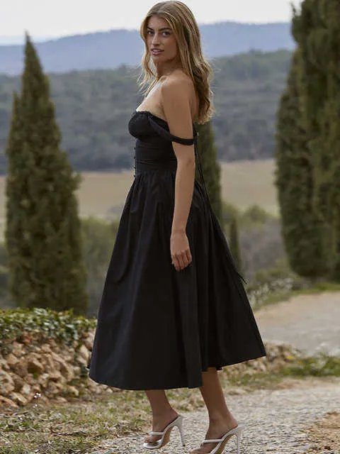 pretty garden black dress PRETTYGARDEN One Shoulder Bodycon Mesh Wedding Guest Cocktail Maxi Dre main image 0