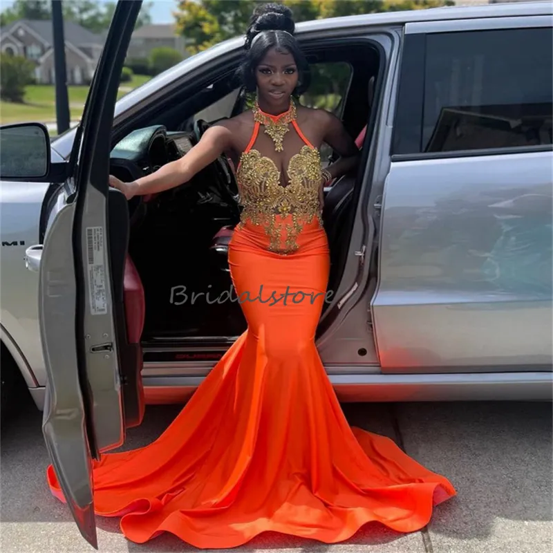 Black Halter Mermaid Prom Dress 2024 Beaded Lace Polyester Satin  Ankle-Length Evening Gown from Dhgate Prom Dresses - price 118.4