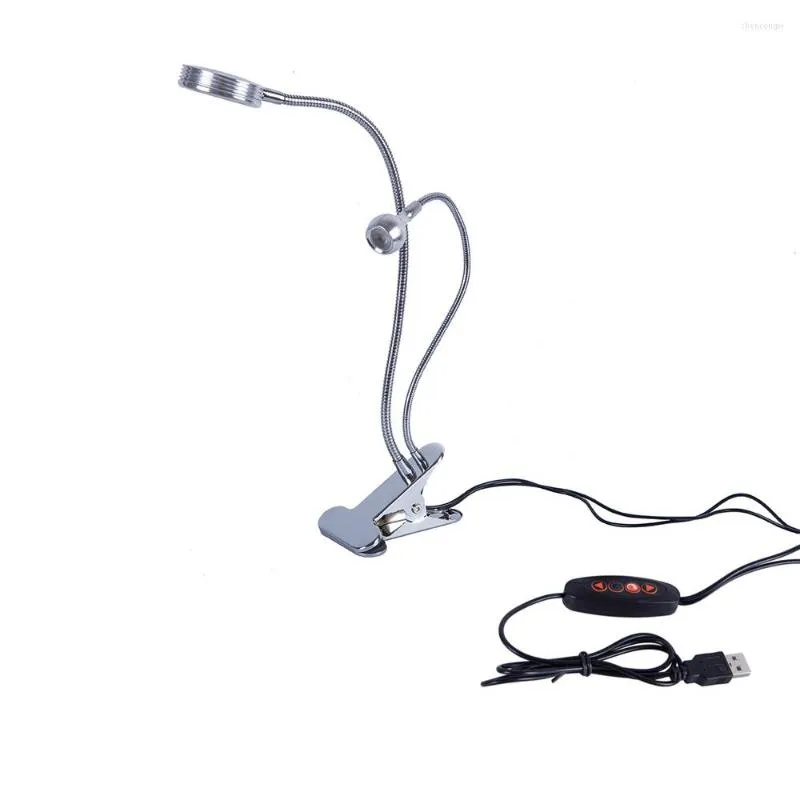 Table Lamps Double Head Button LED Desk Lamp Can Choose One Clip On Or Two Read Book Light And Flexible Clamp