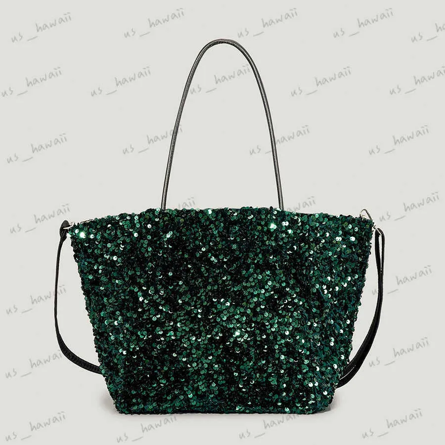 Abendtaschen Luxus Pailletten Große Einkaufstasche Designer Frauen Handtaschen Shinny Schulter Umhängetaschen Bling Abend Big Bcuket Shopper Geldbörse 2022 T230526