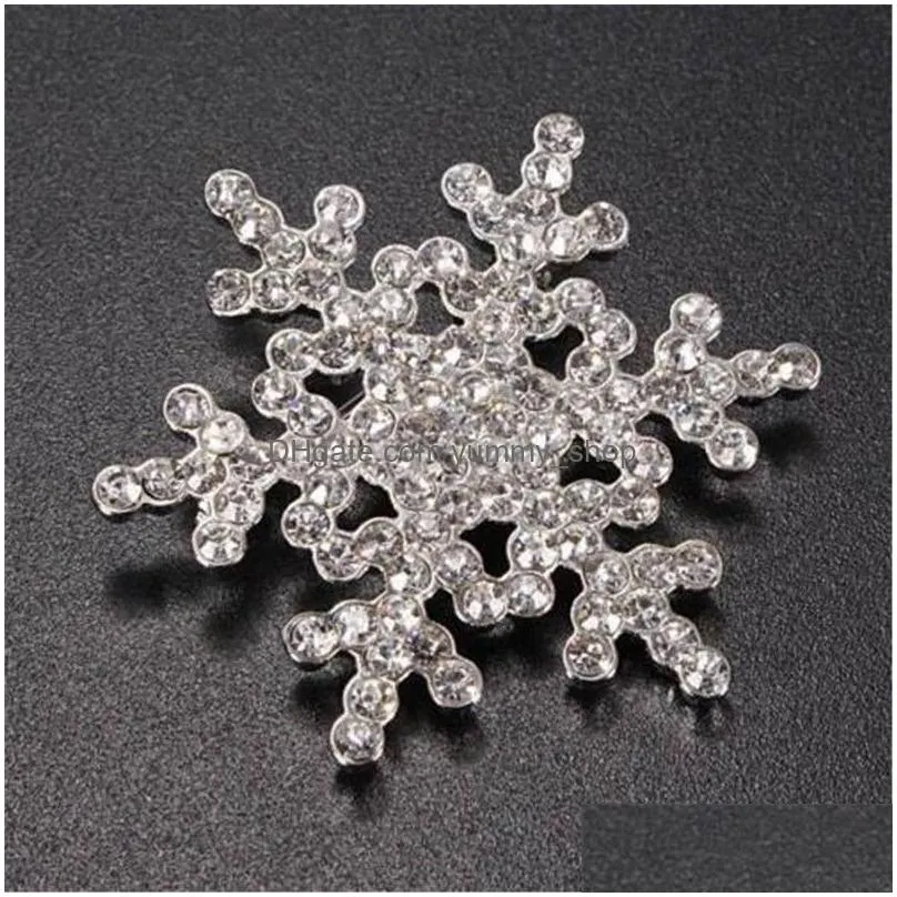 Swarovski snowflake brooch pin deals