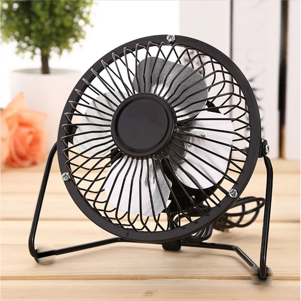 Altro Home Garden USB Piccolo ventilatore da 4 pollici Mini piccolo ventilatore elettrico Piccolo muto Home Office Dormitorio studentesco Comodino Desktop Mini Air Fan Cooler 230525