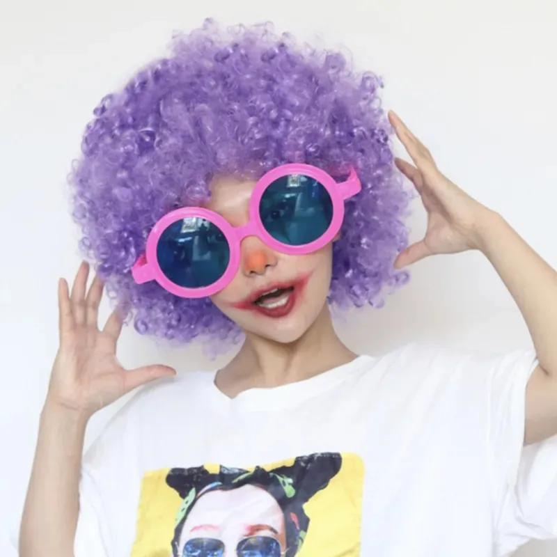 Fluffy Afro Wig With Explosion 80s Hair Perfect For Carnival Parties And Childrens Day Ideal For Children And Adults Fluffy Clown Fans Headgear From Lilymakeup 2.33 DHgate.Com