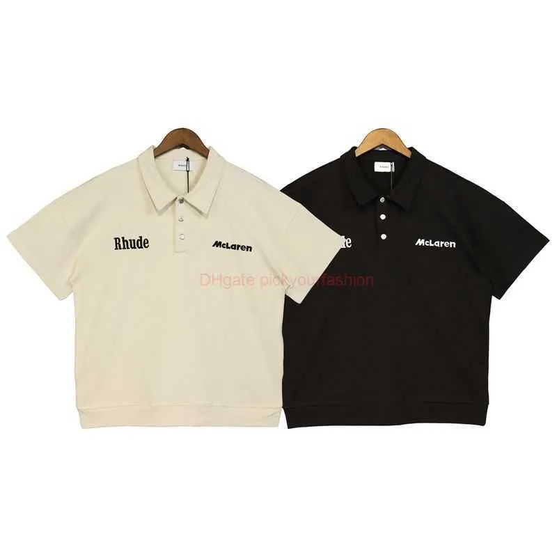 Rhude McLaren ポロシャツ クリーム色 Rhude McLaren ポロシャツ クリーム色 Rhude x Mclaren Co-Branded