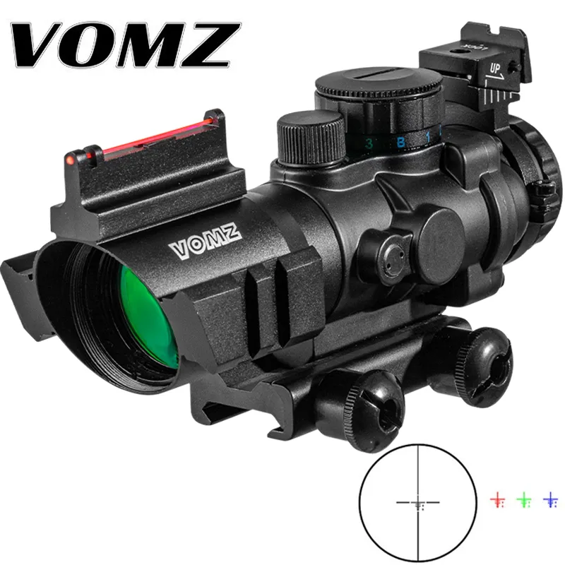 VOMZ 4x32 mira telescópica 20mm cola de milano Reflex óptica alcance táctico vista para pistola de caza Rifle Airsoft francotirador lupa aire suave