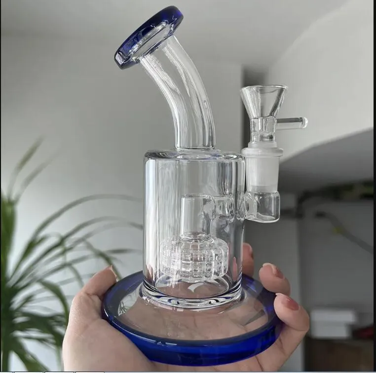 Matrix PERC Cam Yağ Teçhizatları Duman Cam Su Boruları Hookahlar Unqiue Bong Dab Shisha ile 14mm Eklem