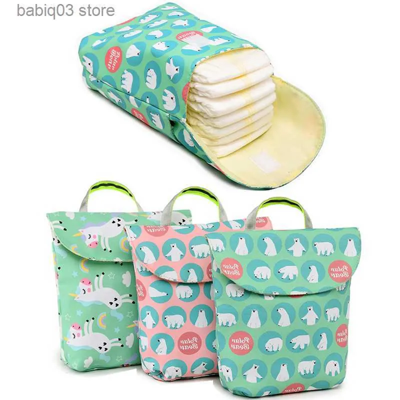 Diaper Bags Waterproof Reusable Baby Diaper Bag Baby Handbag Stroller Organizer Mommy Diaper Storage Bag Carrying Nappy Bag for Going Out T230526