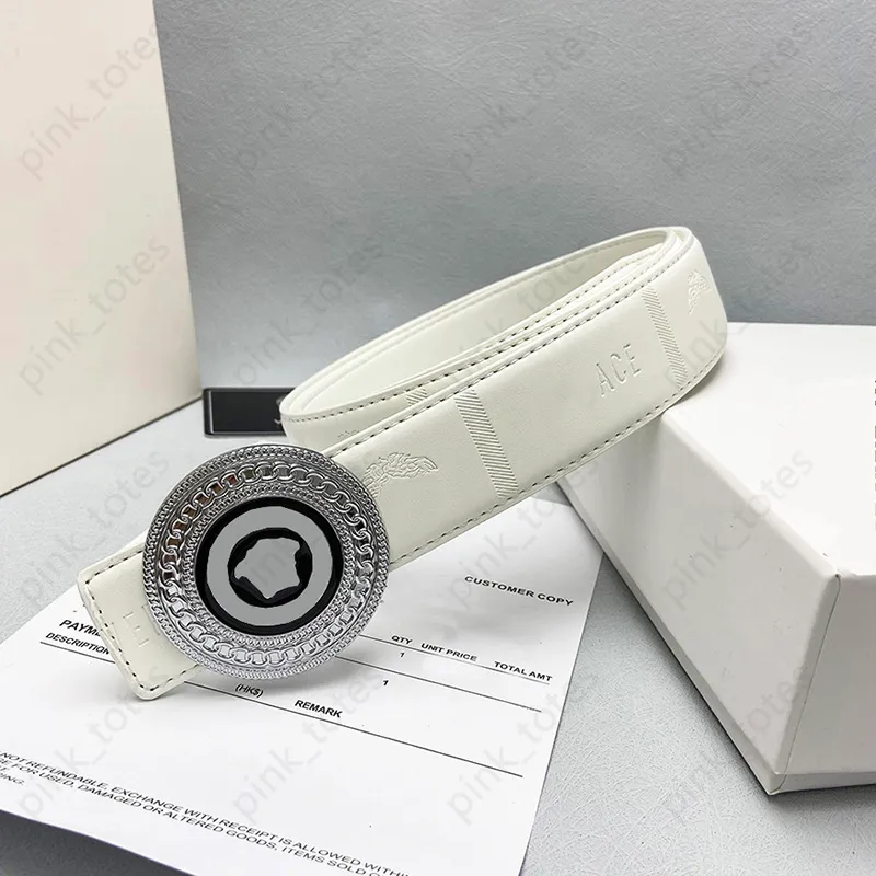 All white sales designer belts