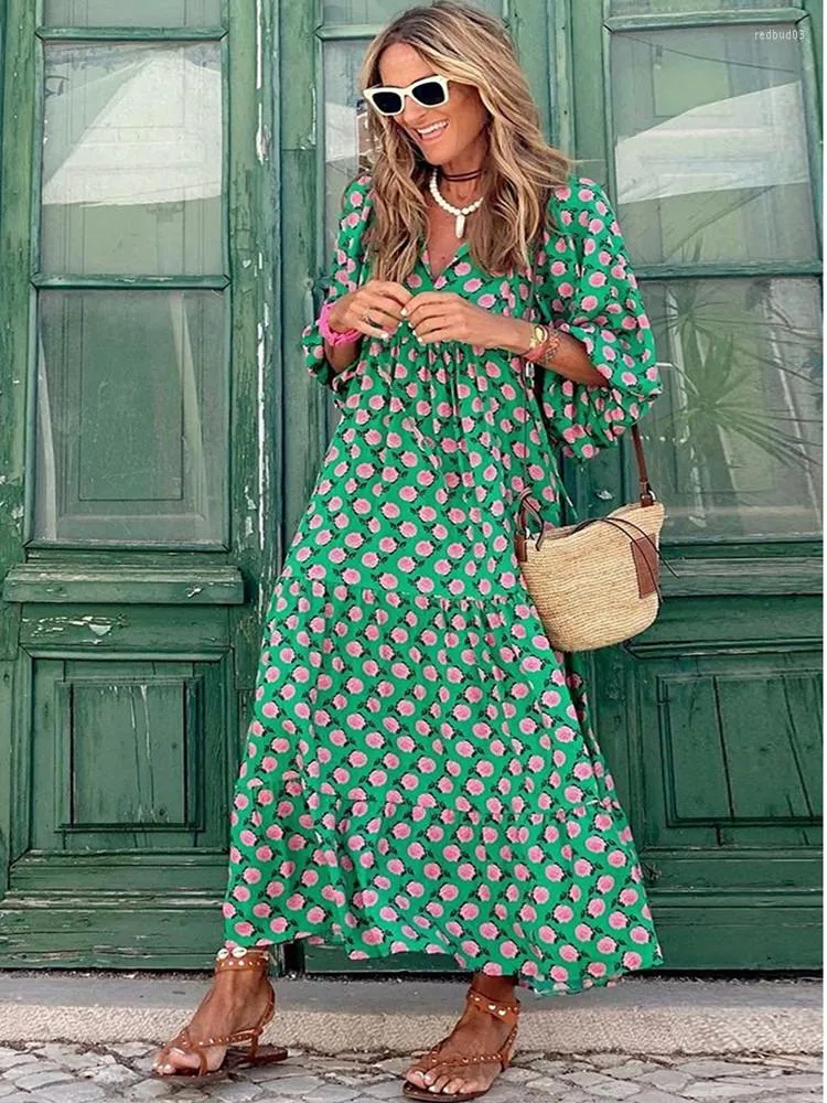 Womens Summer Casual Dress Green Print Long-Sleeved Ankle-Length Pullover Polyester from Dhgate Basic & Casual Dresses - price 72.14 Womens Summer Casual Dress Green Print Long-Sleeved Ankle-Length Pullover Polyester from Dhgate Basic & Casual Dresses - price 72.14
