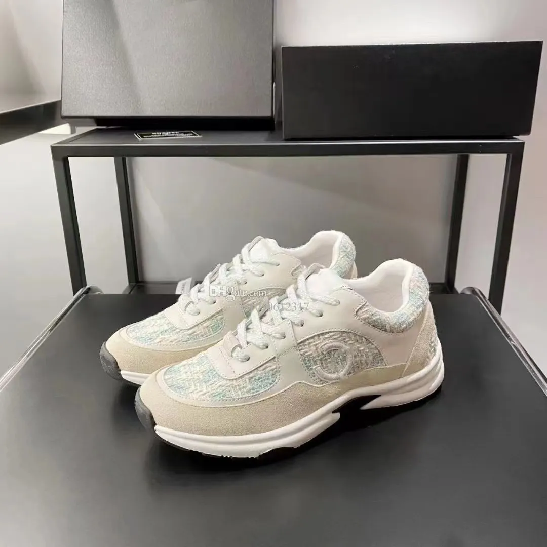 2023 Designer Scarpe da corsa Fashion Channel Sneakers Donna Luxury Lace Up Scarpe sportive Scarpe da ginnastica casual Classic Sneaker Donna Ccity