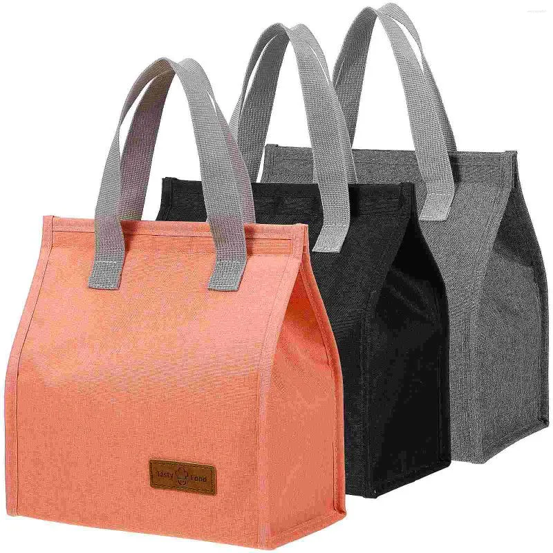 Ensembles de vaisselle 3 pièces sacs à déjeuner isolés pour femmes hommes boîte à Bento conteneurs fourre-tout réutilisable bureau travail école plage voyage