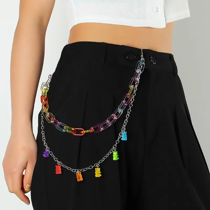 Cute Cartoon Mini Bear Belt With Alloy Beads For Women Perfect Waist Chain Keychain Jewelry Gift For Pants And Girls From Fierysethy 19.27 DHgate.Com