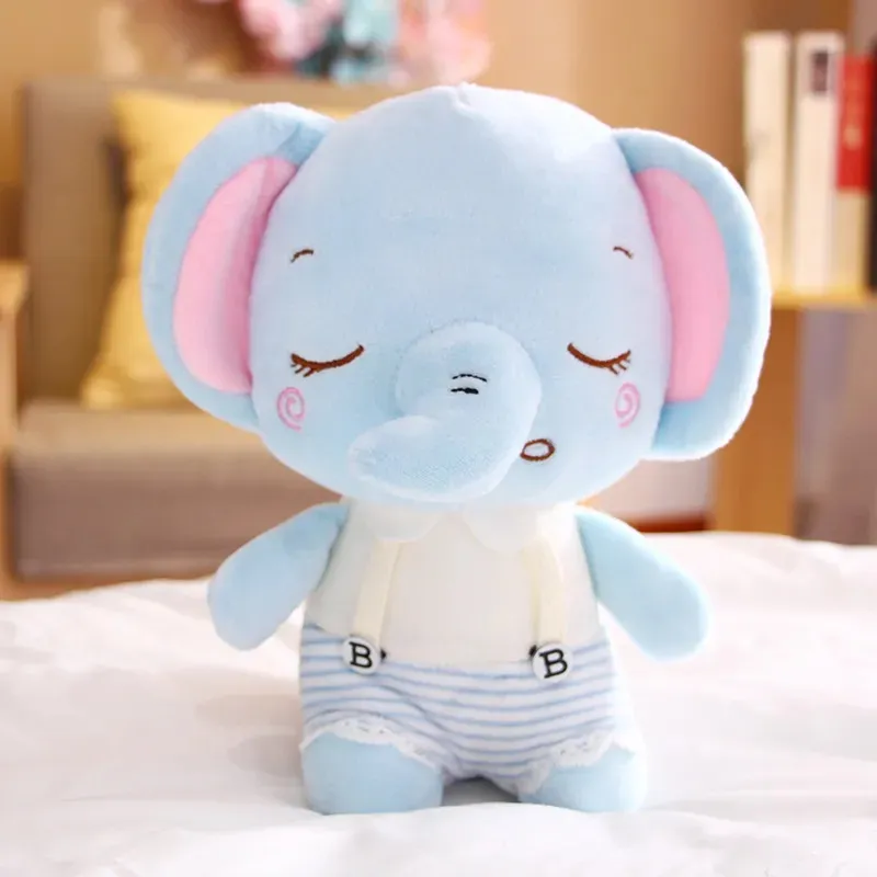 23CM Kawaii Plush toys  Elephant Frog Cat Bear Pig Soft Doll Stuffed Animals Toys for Kids Children Gifts