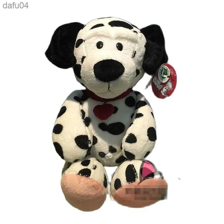 Dolls 35-45cm Duitse vlekkige hond Dalmatische herderpop Wolfdog Gevulde dierenkinderen Doll Boy's Day Gift L230522