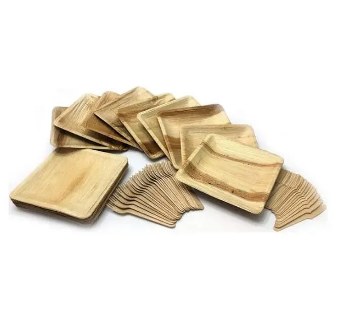 Placa De Hoja De Palma Betal De Mano (placa Biodegradable, Compostable
