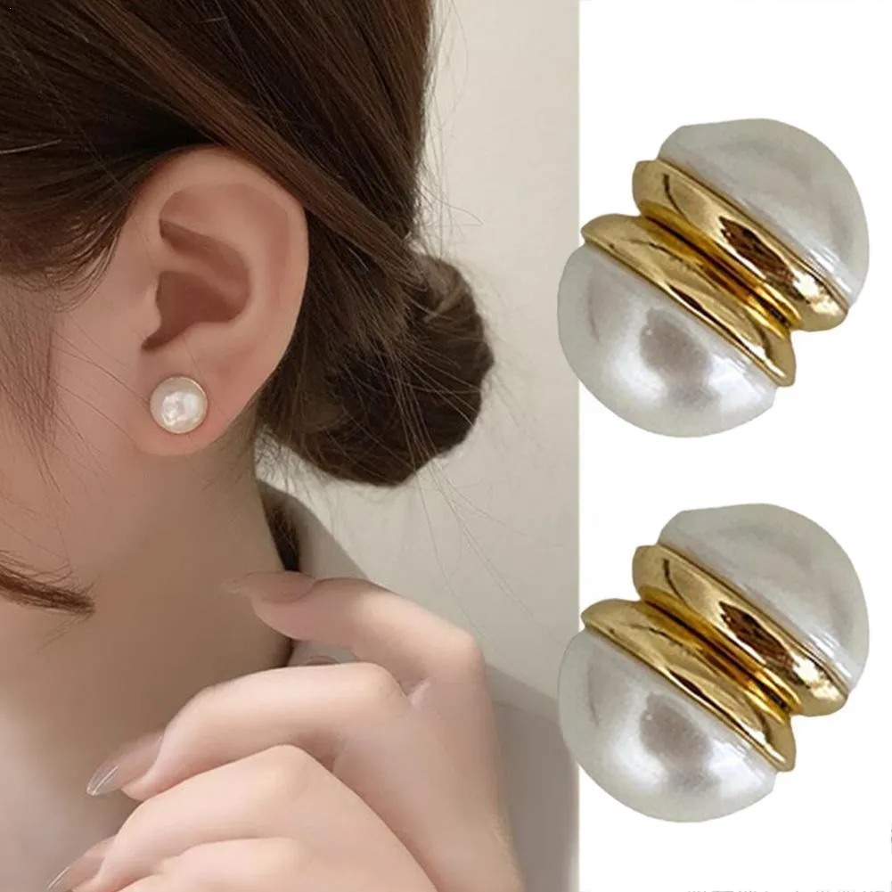 Boucles d'oreilles d'acupression de drainage lymphatique non perçantes Boucles d'oreilles de perles de lymphe magnétique pour femmes