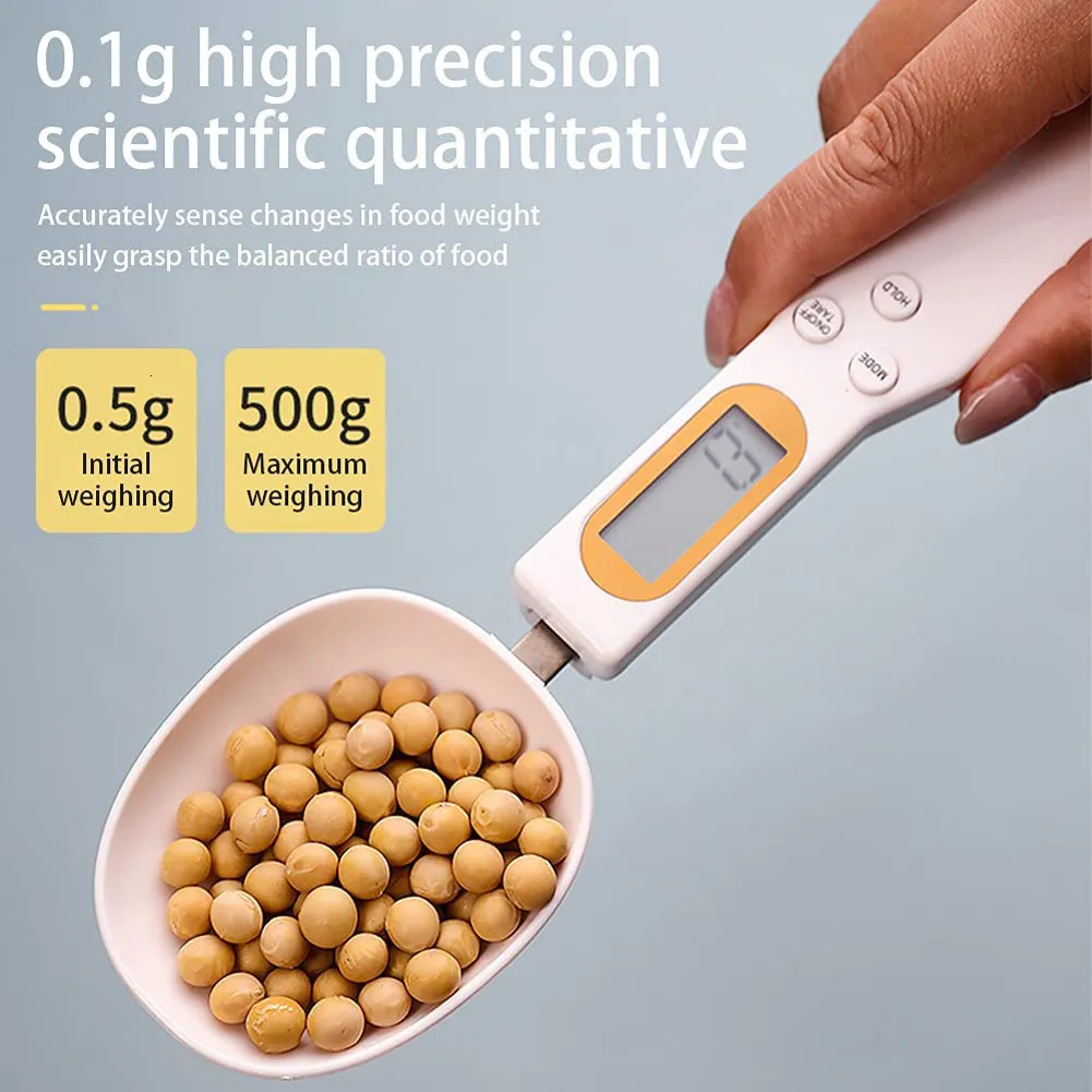 Balances Ménagères LCD Balance De Cuisine Numérique Électronique Cuisson Des Aliments Poids Cuillère À Mesurer 500g 01g Café Thé Sucre Outil 230525