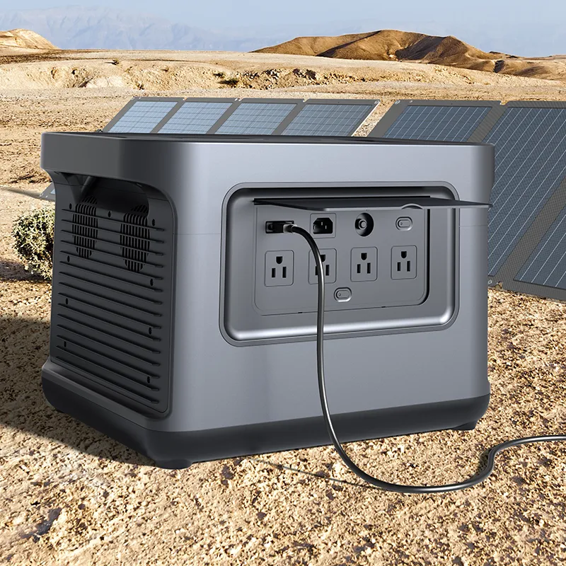 PISEN Outdoor Camping Tragbarer Solargenerator Station de charge rapide 2150.4Wh Portable Power Station Lifepo4 2000W Générateur solaire