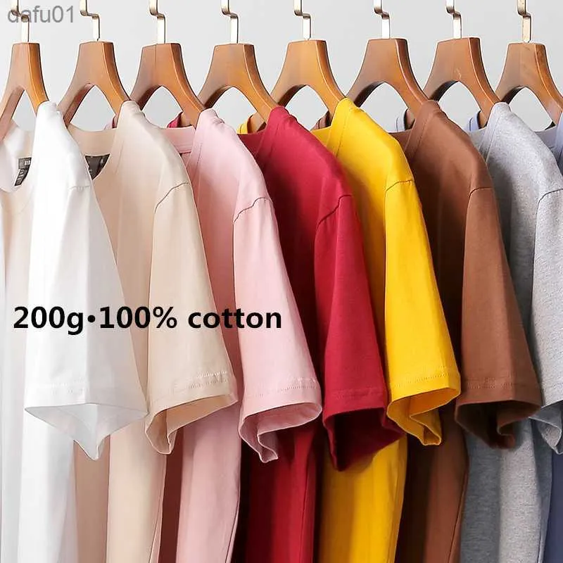 Camisetas masculinas de grandes dimensões de alta qualidade 100% algodão camisetas femininas de moda tops para roupas masculinas roupas básicas para moletons para os adolescentes amantes L230520