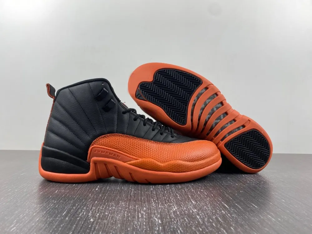 Black and orange 2025 low top 12s