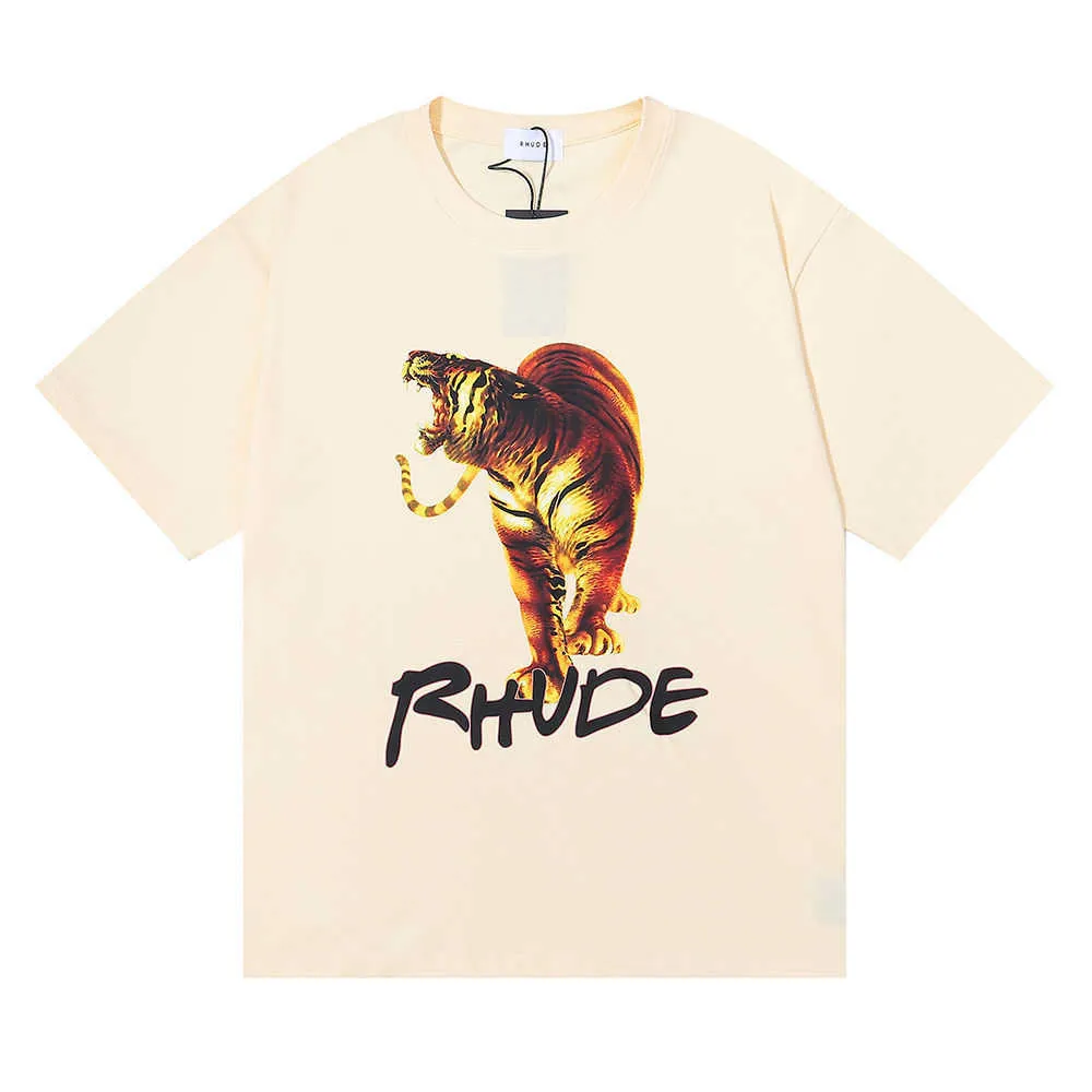 送料関税込み RHUDE コットンジャージー Tシャツ DHgate.com:Unisex Kids Rhude Tiger Design Pure Cotton T
