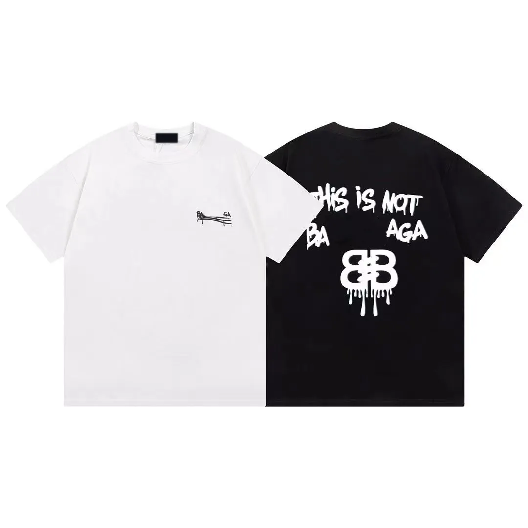 2024 T-shirt Spring/Summer Men's Design T-shirt Holiday Shorve Sleeve Casual Alphabet Print Asian Size M-4xl 778