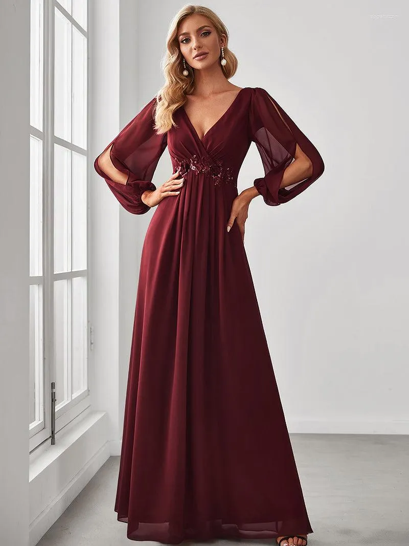 Elegant chiffon evening dresses hot sale