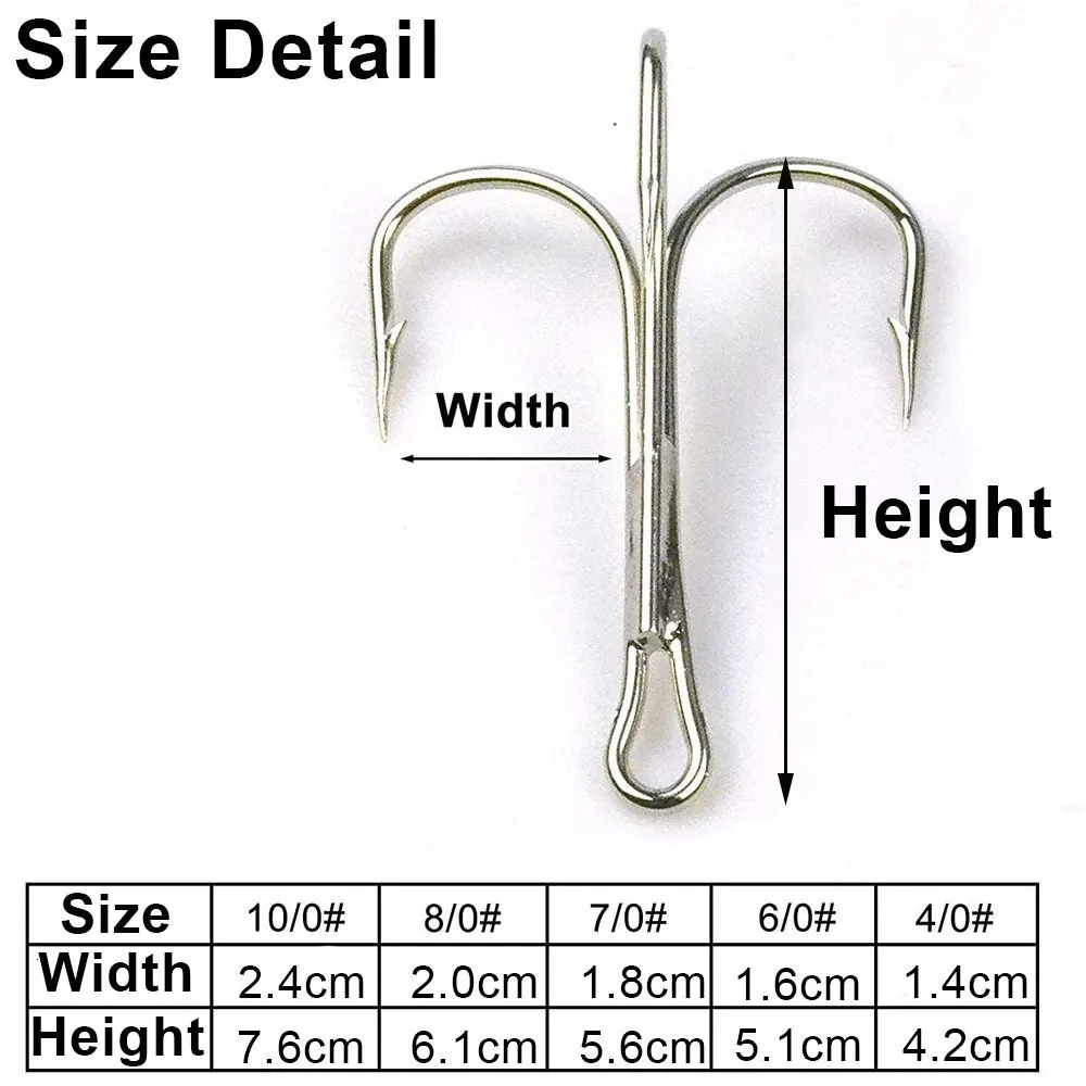 High Carbon Steel Treble Daiichi Fly Hooks With Triple Anchor For Shark  Tuna Jig Saltwater Barbed Hook With Strong 4/0 10/10 Strength From Pong05,  $17.47
