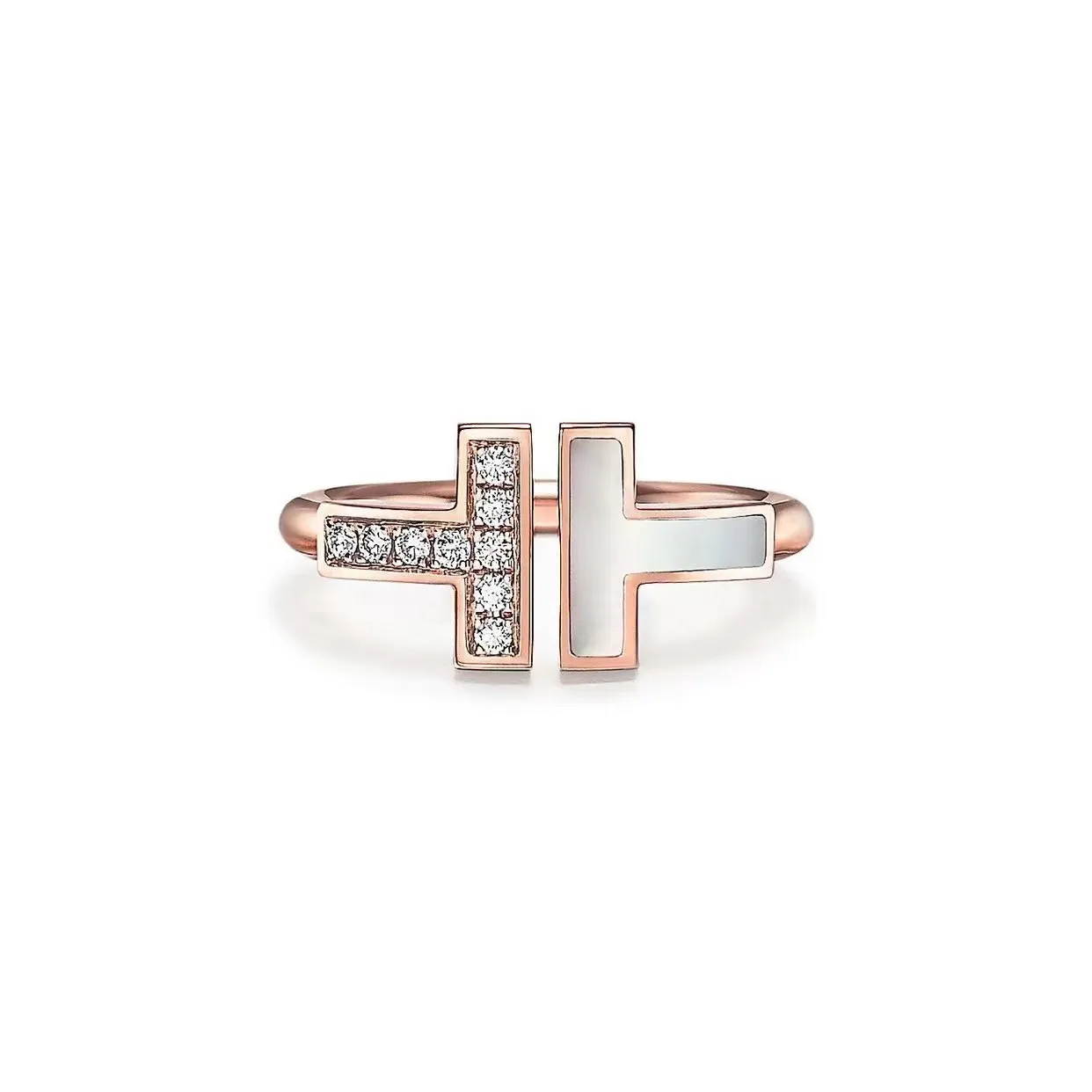 Designer Silver Ring Crystal Diamantes