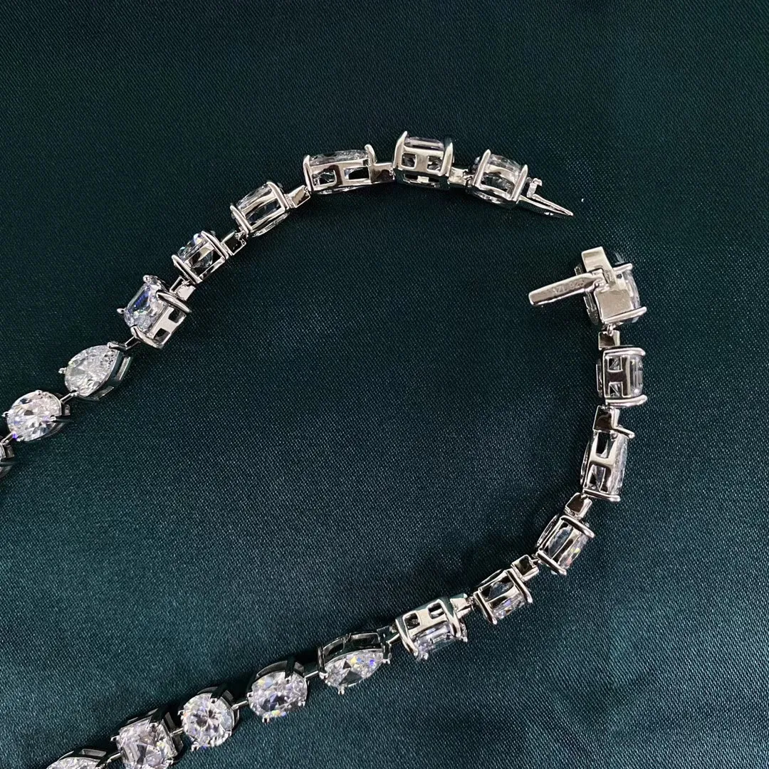 DHgate.com:15ct Topaz Diamond Necklace in 925 Sterling DHgate.com:15ct Topaz Diamond Necklace in 925 Sterling