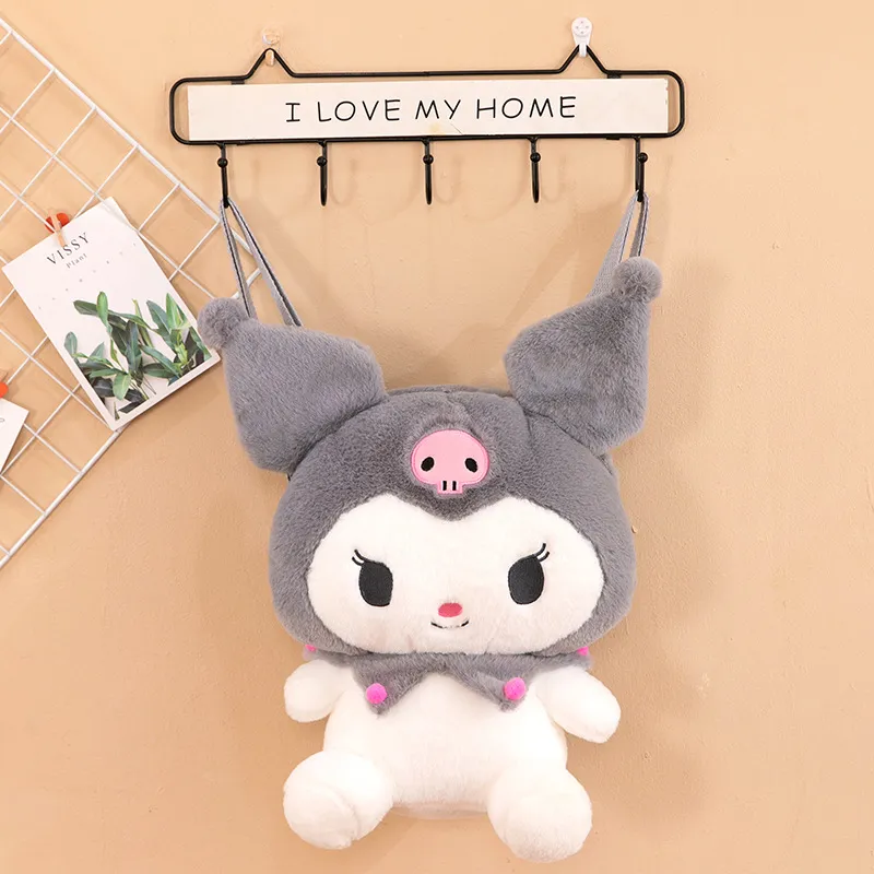 Cute Stuffed Plushie Backpack Toy Plushie Backpacks Animal Anime Doll Home Accessories Children Christmas Gift 6 Models 33cm