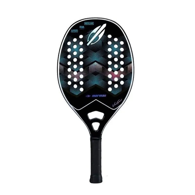 Tennis Rackets de fibra de carbono Raquete Beach Tennis Padel Padel esportes ao ar livre Men e feminino Raça de tênis com bolsa 230525