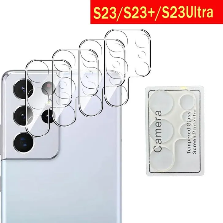 عدسة كاميرا الهاتف الكاملة Cover Camera Glass 9H HD Clear Clear Samsung Galaxy S24 S23 Plus Ultra S22 S21 Fe S20 DHL