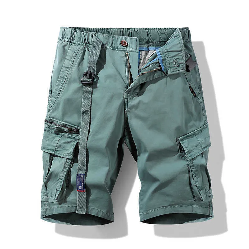 2023 sommer Neue Casual Strand Grün Schwarz Militärische Waren Arbeit männer Shorts Übergroßen 30-38 mode P230525