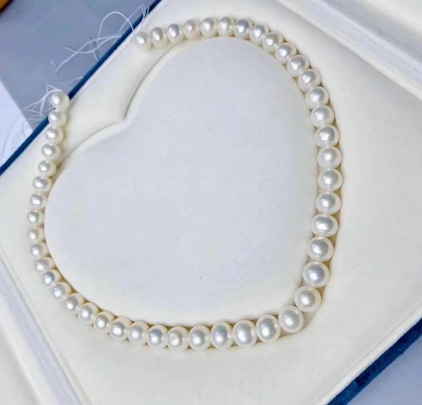 Kedjor Classic 10-11mm South Sea Round White Pearl Necklace 18 "