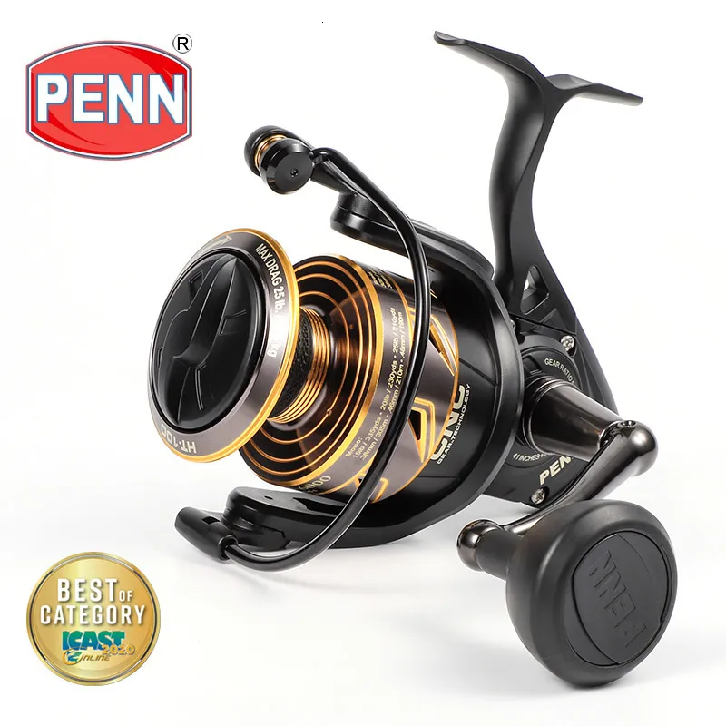 Baitcasting Bucels Penn Battle III Спиннинг рощи 2000 10000 Оригинальный корпус с полным металлом 5 1BB Система перетаскивания углеродного волокна соленой водой 230525