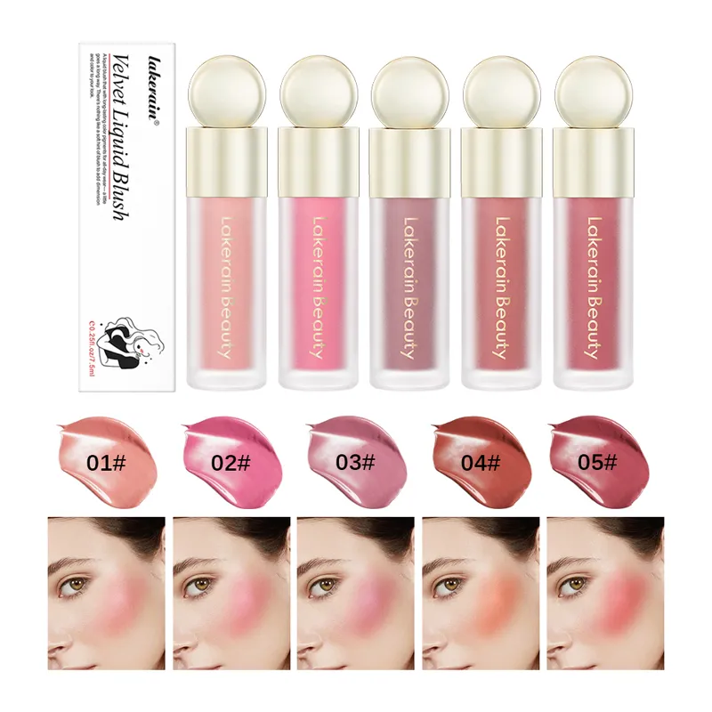 Lakerain Liquid Blush Face Makeup velvet Blush Cream Beauty Long Lasting Waterproof Natural Skin Tint Idratante Blush Stick gloss